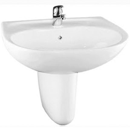 TOTO LW241CJ/LW242HFJ Half Pedestal Lavatory