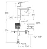 RAMON SOLER NEW FLY Basin Mixer (Short) (Matt Black)
