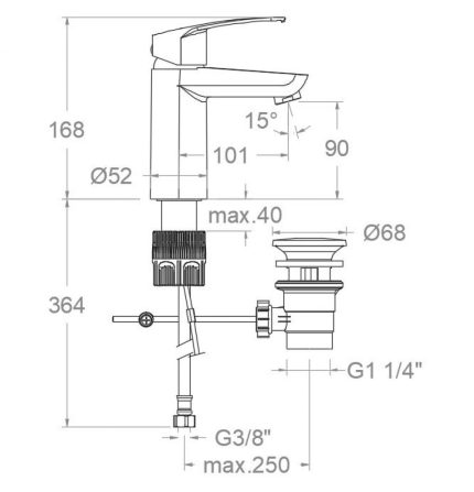 RAMON SOLER NEW FLY Basin Mixer (Short) (Matt Black)