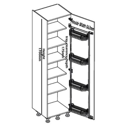 Kesseböhmer TANDEM door Fitting-Set (TALL UNIT)