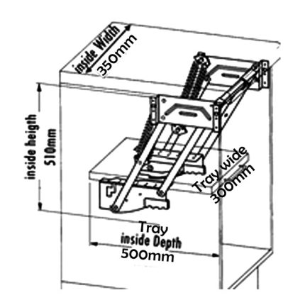 Kesseböhmer Swivel up fitting table