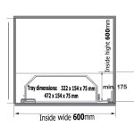 Kesseböhmer TANDEM door fitting-Set (BASE UNIT)
