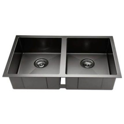 MY KITCHEN MK-114-32 Double Bowl Stainless Steel Sink