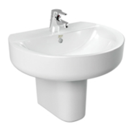 AMERICAN STANDARD 0552/0740-WT Concept Sphere Half Pedestal Wash Basin
