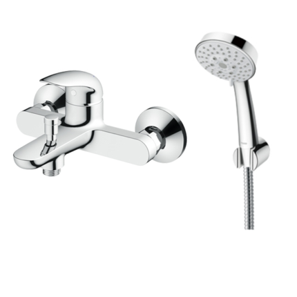 TOTO TBS03302B TBW01018B LC Series Exposed Single Lever Bath & Shower Mixer with Hand Shower